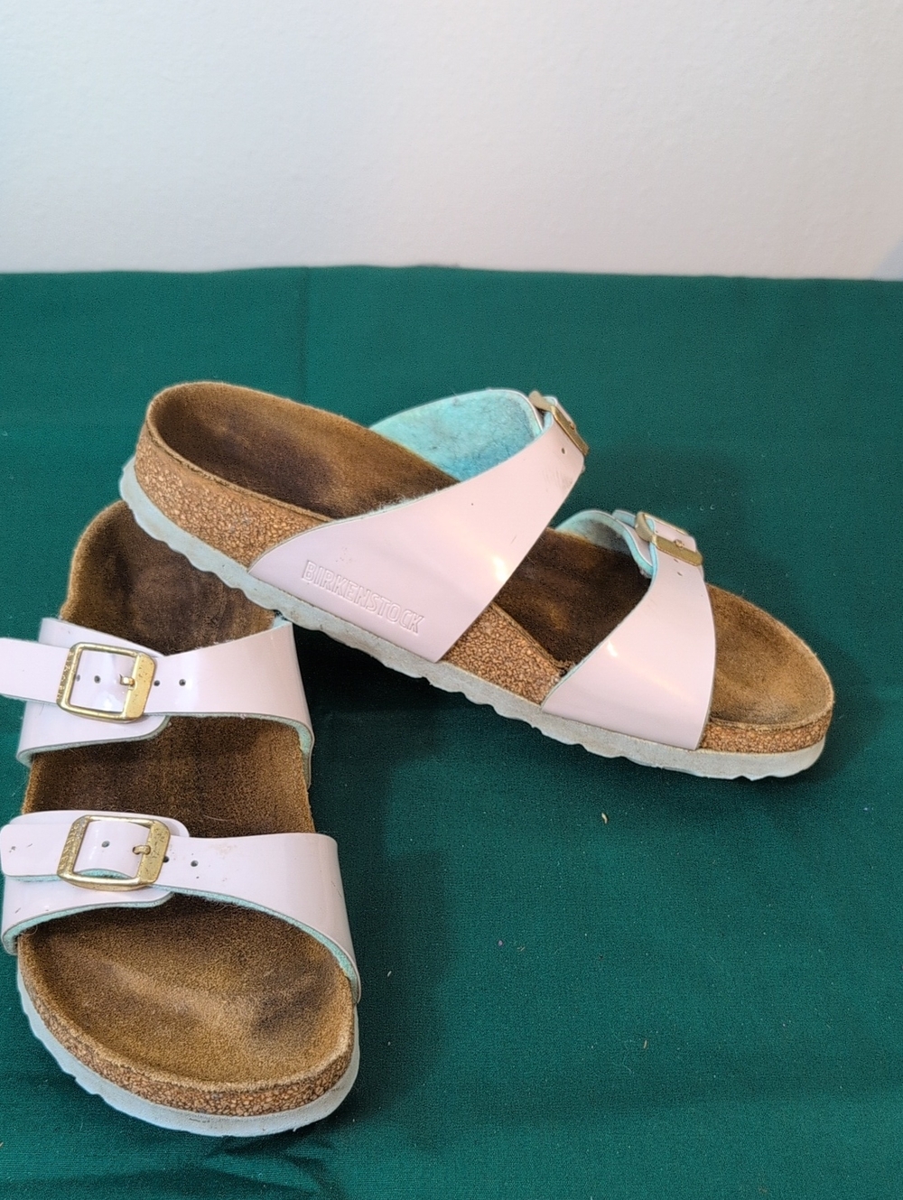 Women’s Double Strap Lavender Slide Sandals